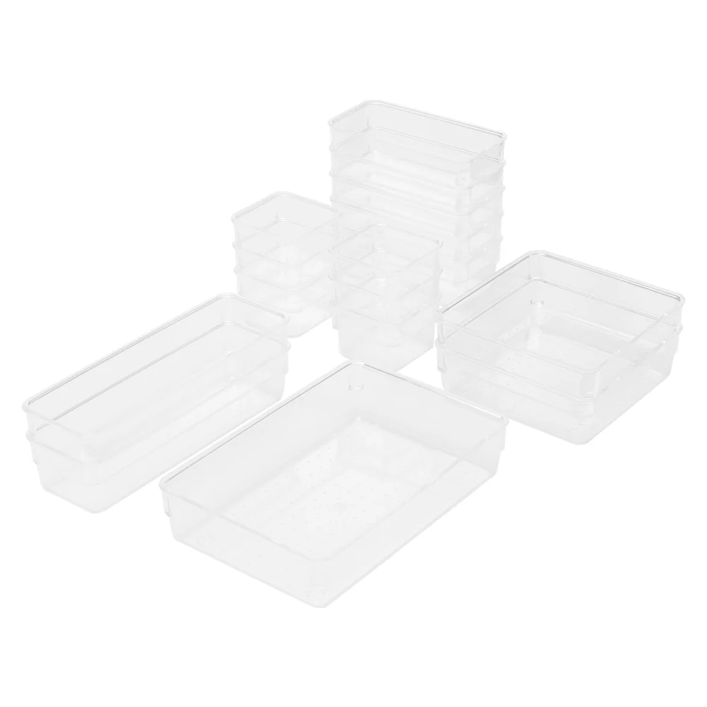 Lifeideas Set Of 6 Transparent Desktop Organisers - Image 6