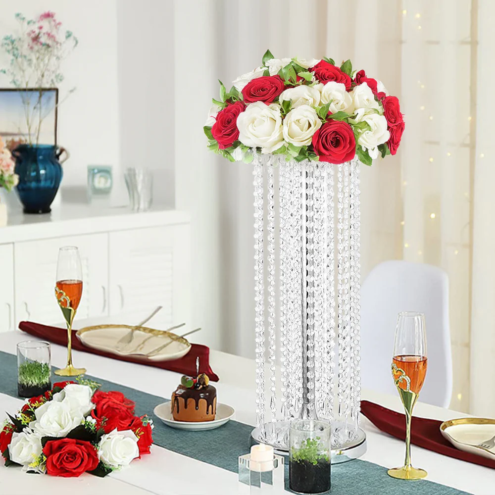 Lifeideas Tall Crystal Table Centerpiece - Image 2