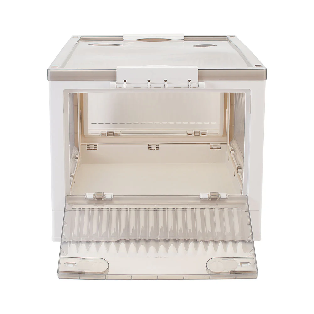 Lifeideas Transparent Folding Storage Box with Wheels - Image 6