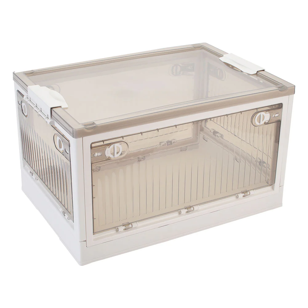 Lifeideas Transparent Folding Storage Box with Wheels - Image 7