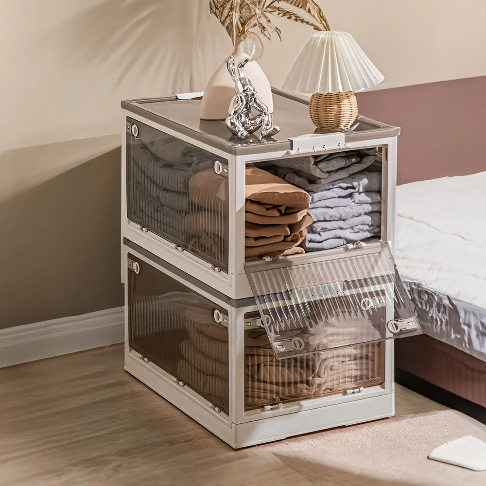Lifeideas Transparent Folding Storage Box With Wheels - Image 10