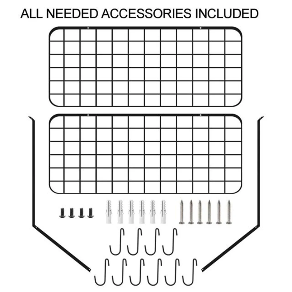Lifeideas Wall-Mounted 2 Tiers Pan Rack Pot Holders Storage With 10 Hooks Black - Image 4