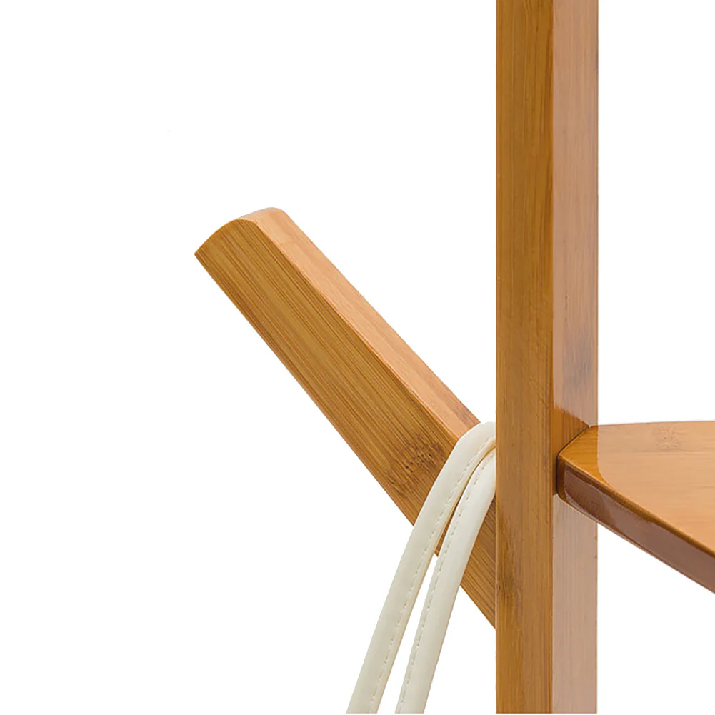 Lifeideas Wooden Coat Rack Stand with 3 Shelves for Entryway - Image 5