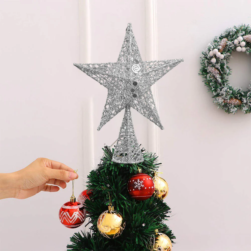 Lifeideas Wrought Iron Star Christmas Tree Topper - Image 8