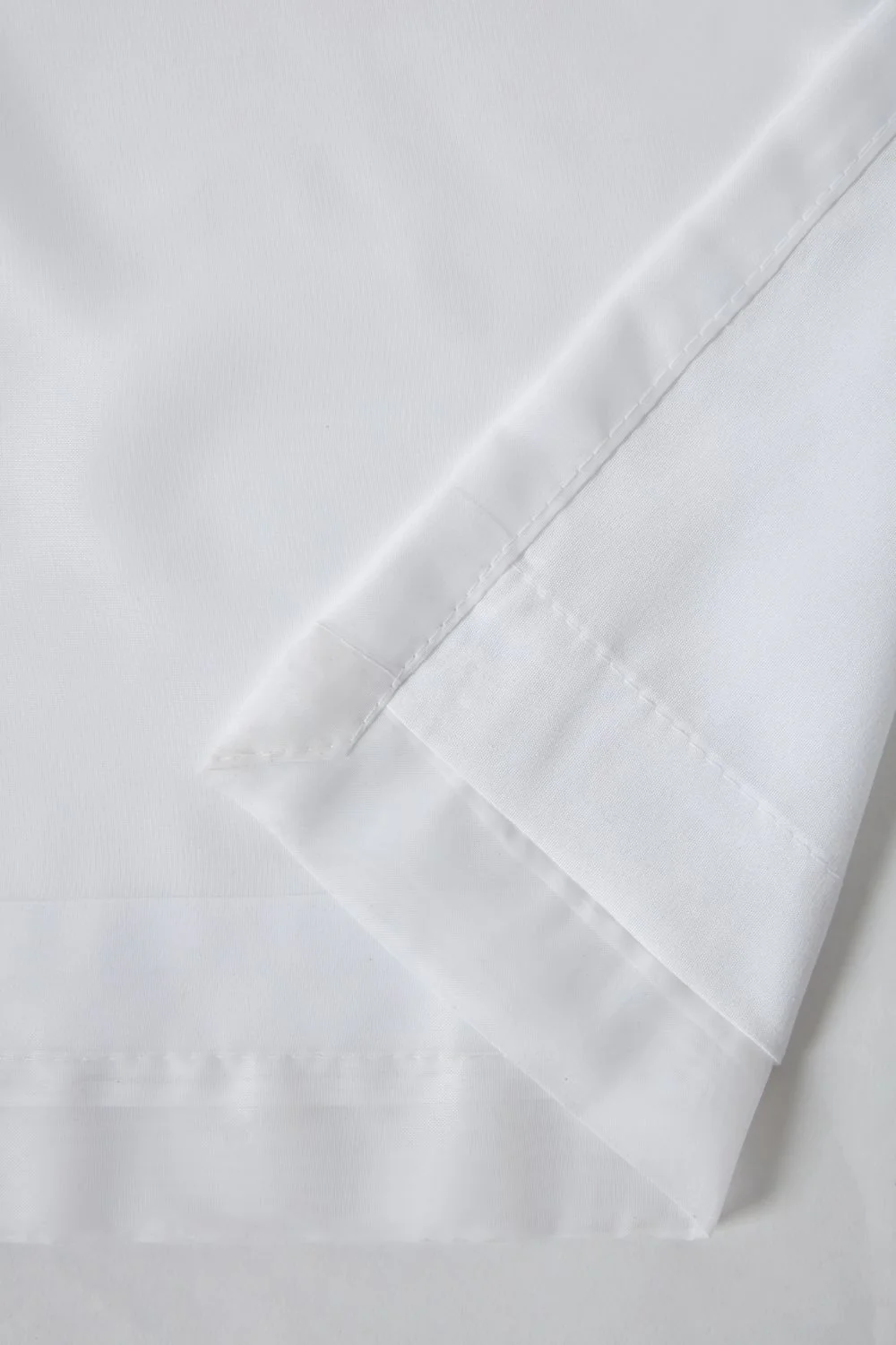 Lined Eyelet Voile Curtain Pair in White 66x72 - Image 2