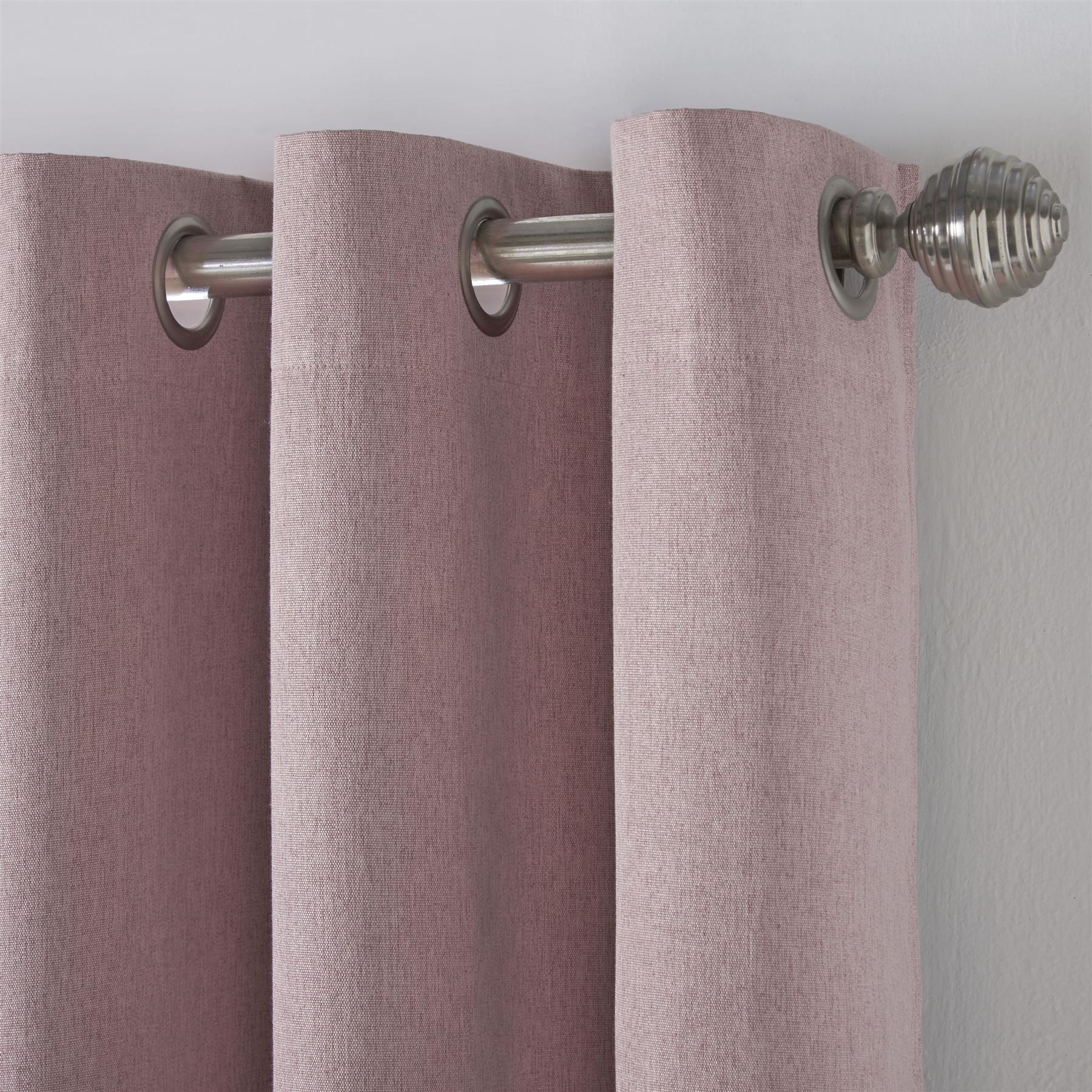 Linen Look Ring Top Blackout Curtains - Image 4