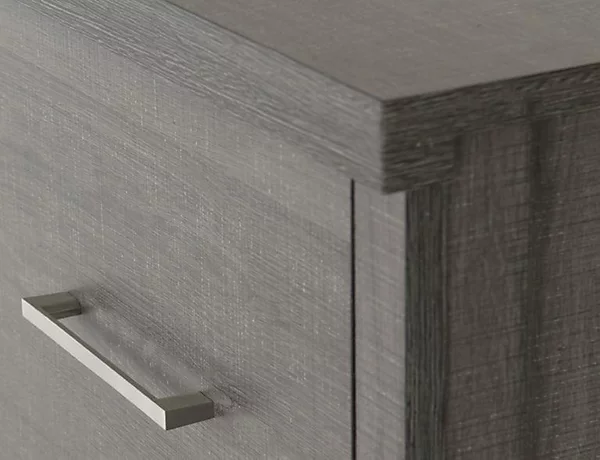 LISBON 3+2 DRAWER CHEST - BLACK WOOD GRAIN - Image 7