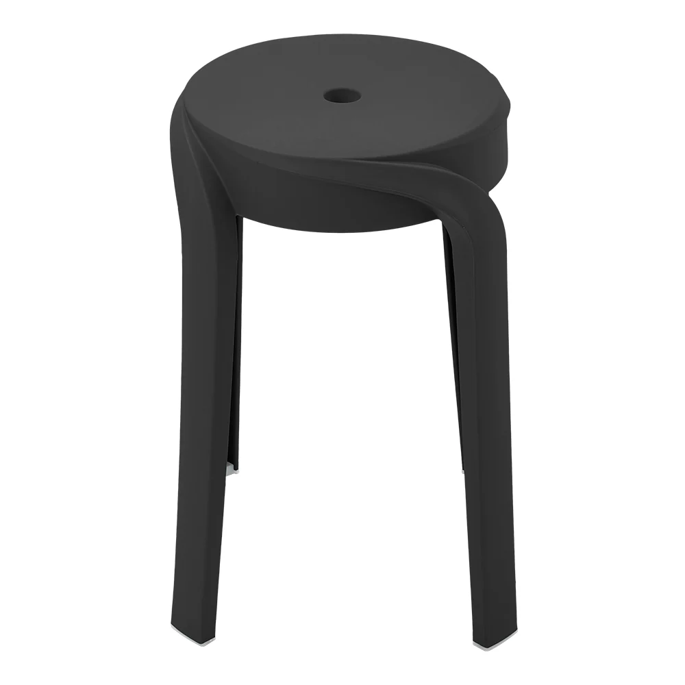 Livingandhome 10 Pack Stackable Plastic Round Stools - Image 4