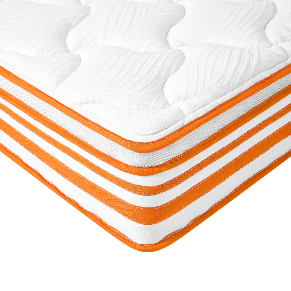 Livingandhome 11Inch Single Mattress Wavy Foam Pocket Spring Hybrid Mattress - Image 4