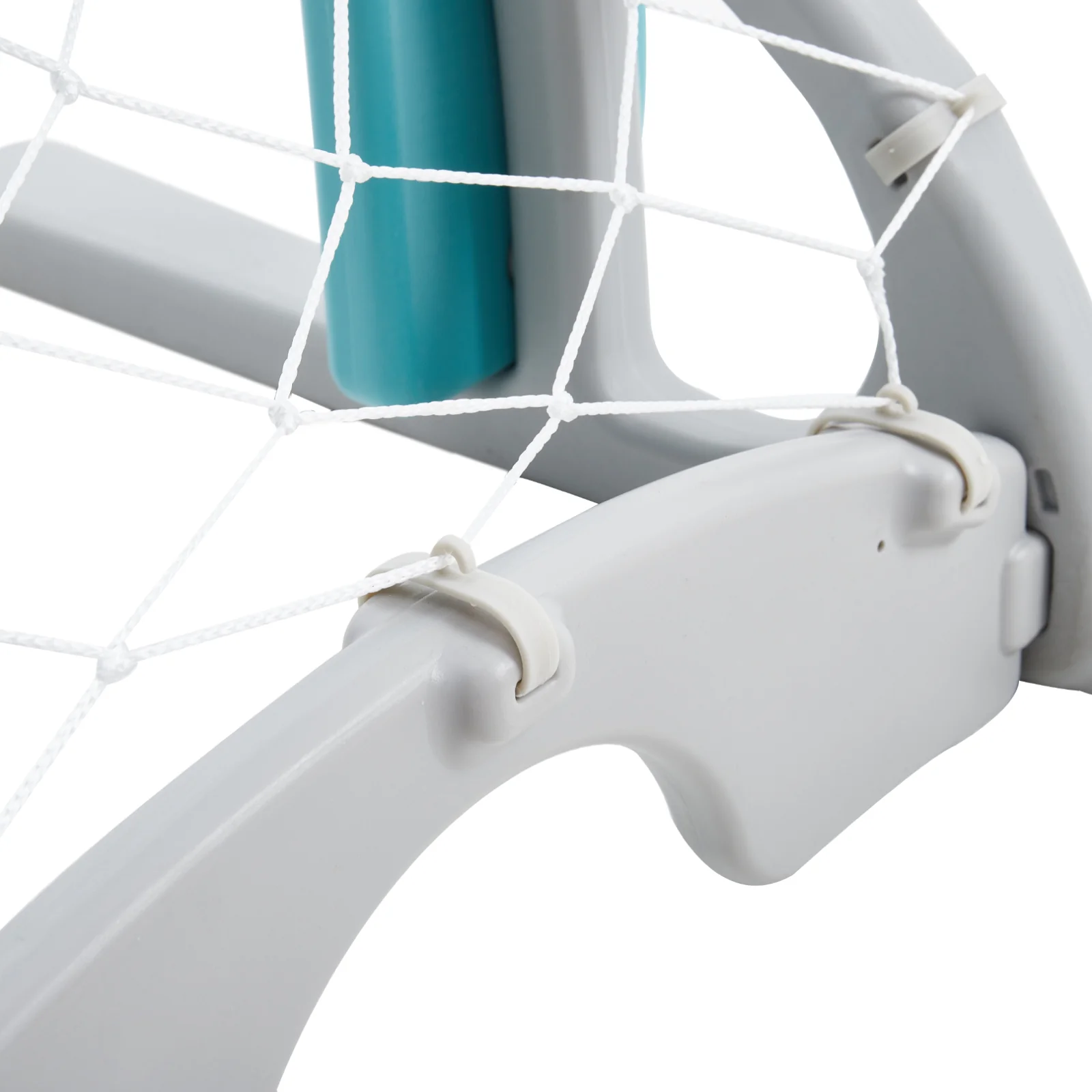 Livingandhome 2-in-1 Adjustable Kids Basketball Hoop With Football Goal - Image 7