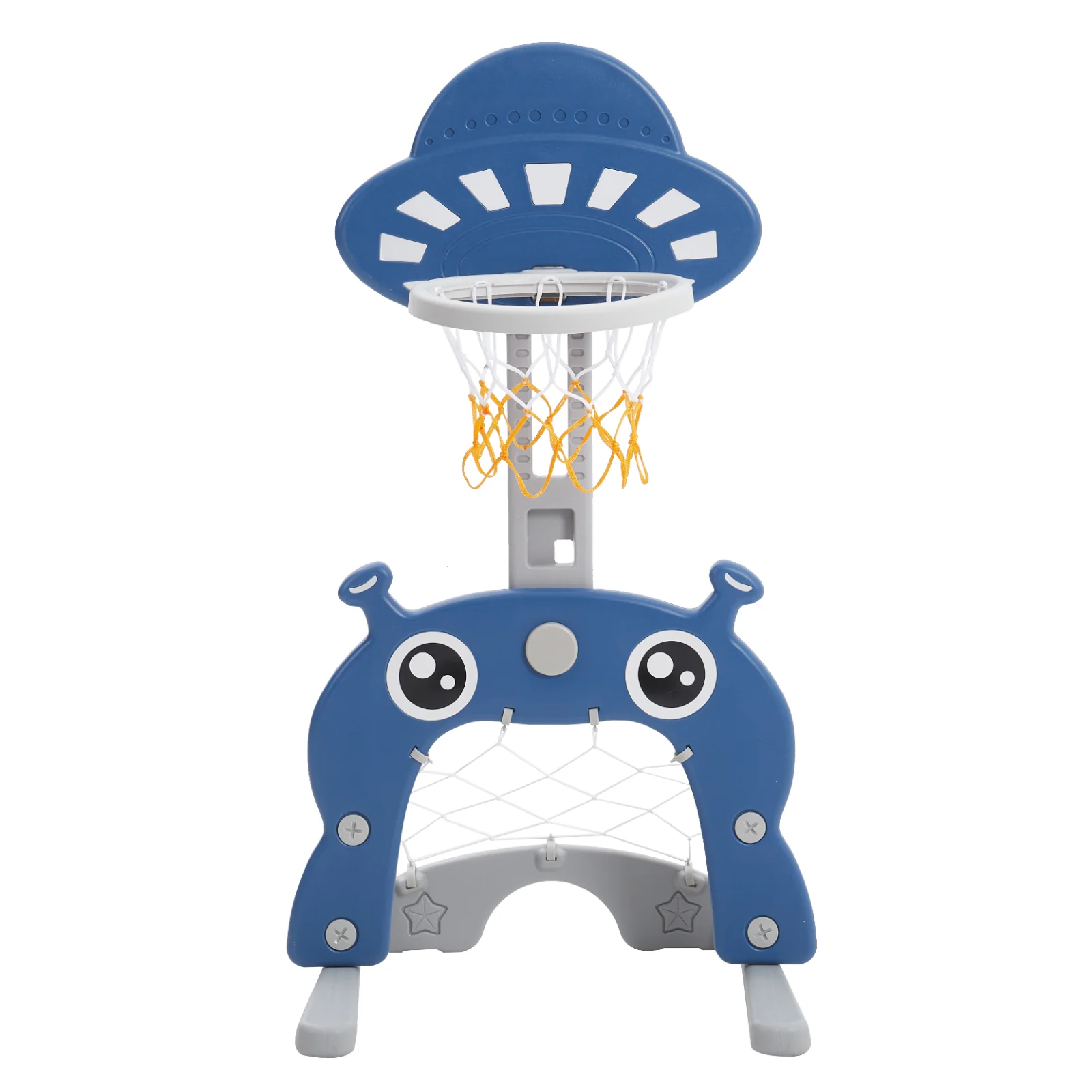 Livingandhome 2-in-1 Toddler Basketball Hoop Football Goal Set - Image 4