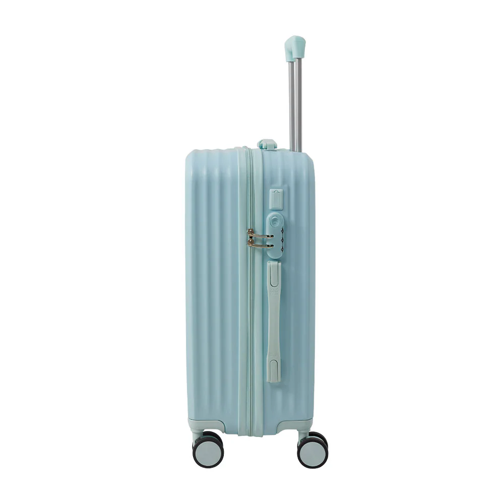 Livingandhome 21inch Suitcase With Combination Lock, Cup Holder And USB Charging Port - Image 3
