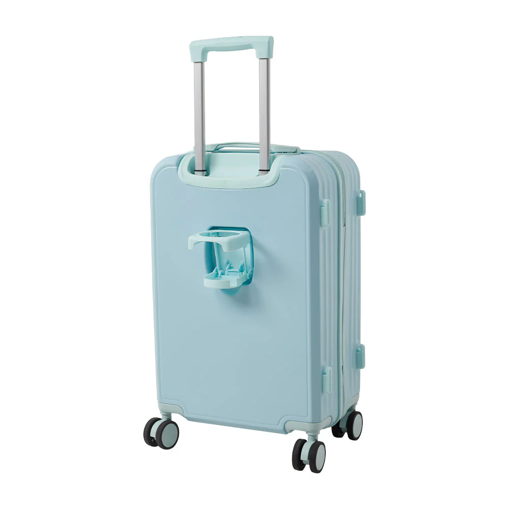 Livingandhome 21inch Suitcase With Combination Lock, Cup Holder And USB Charging Port - Image 4
