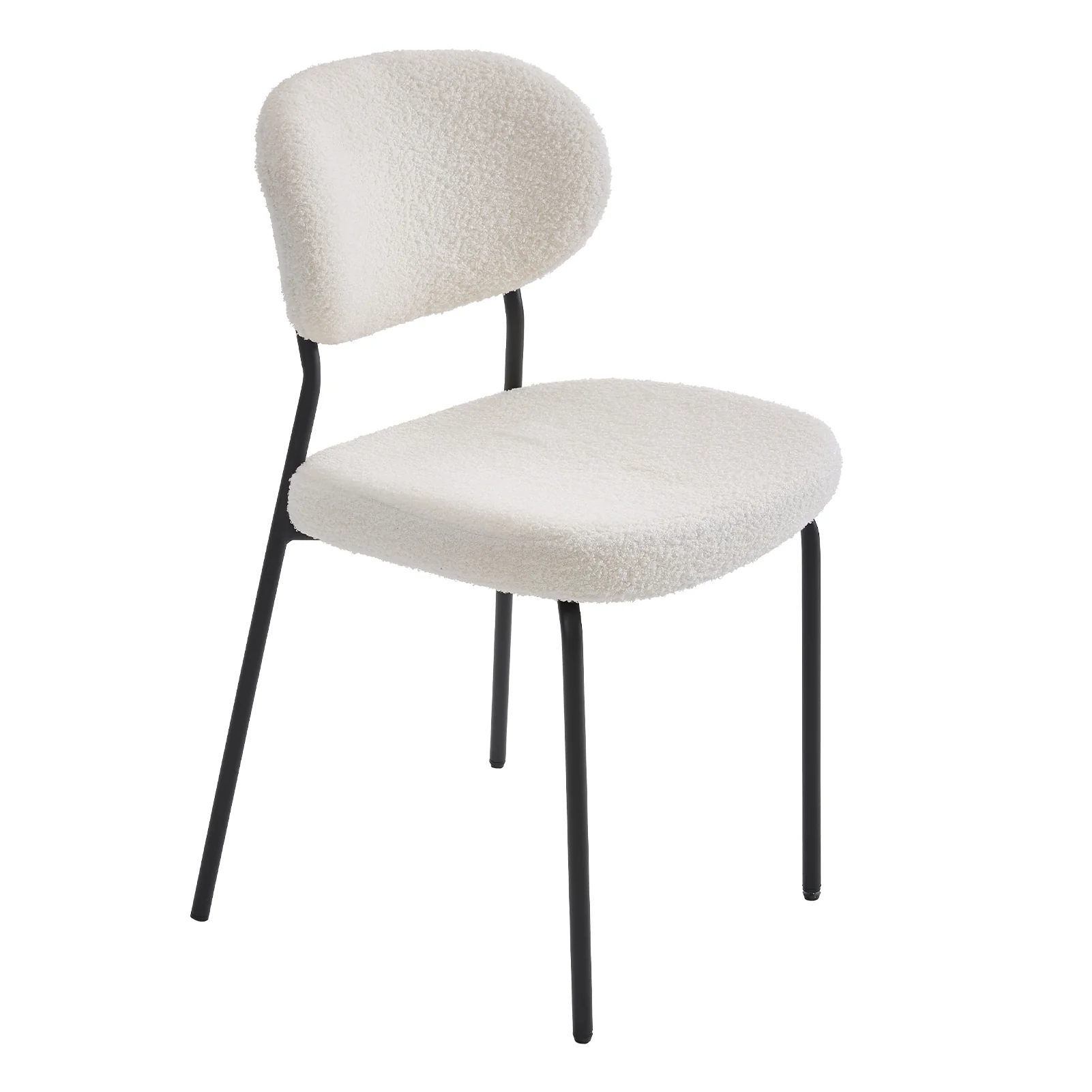Livingandhome 2Pcs Upholstered Dining Chair with Metal Frame - Image 4