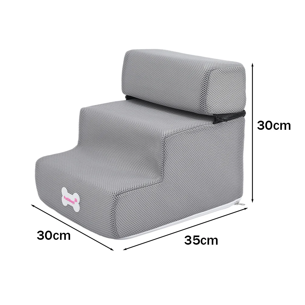 Livingandhome 3-step Upholstered Pet Stairs - Image 6
