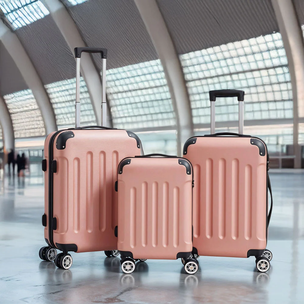 Livingandhome 3PCS Lockable Travel Suitcase Set - Image 2