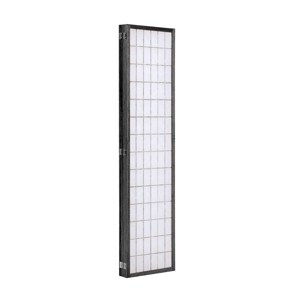 Livingandhome 4-Panel Wooden Folding Room Divider - Image 5