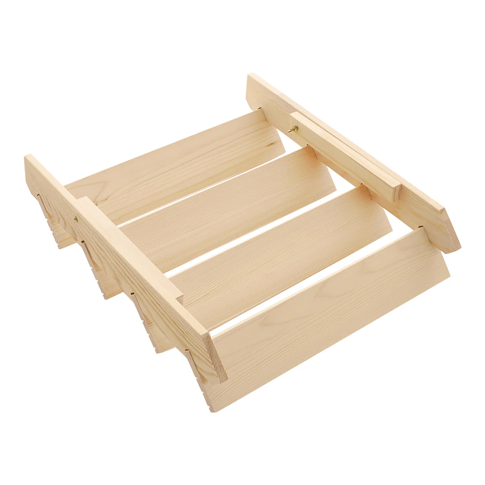 Livingandhome 4 Tier Solid Wood Display Rack - Image 6