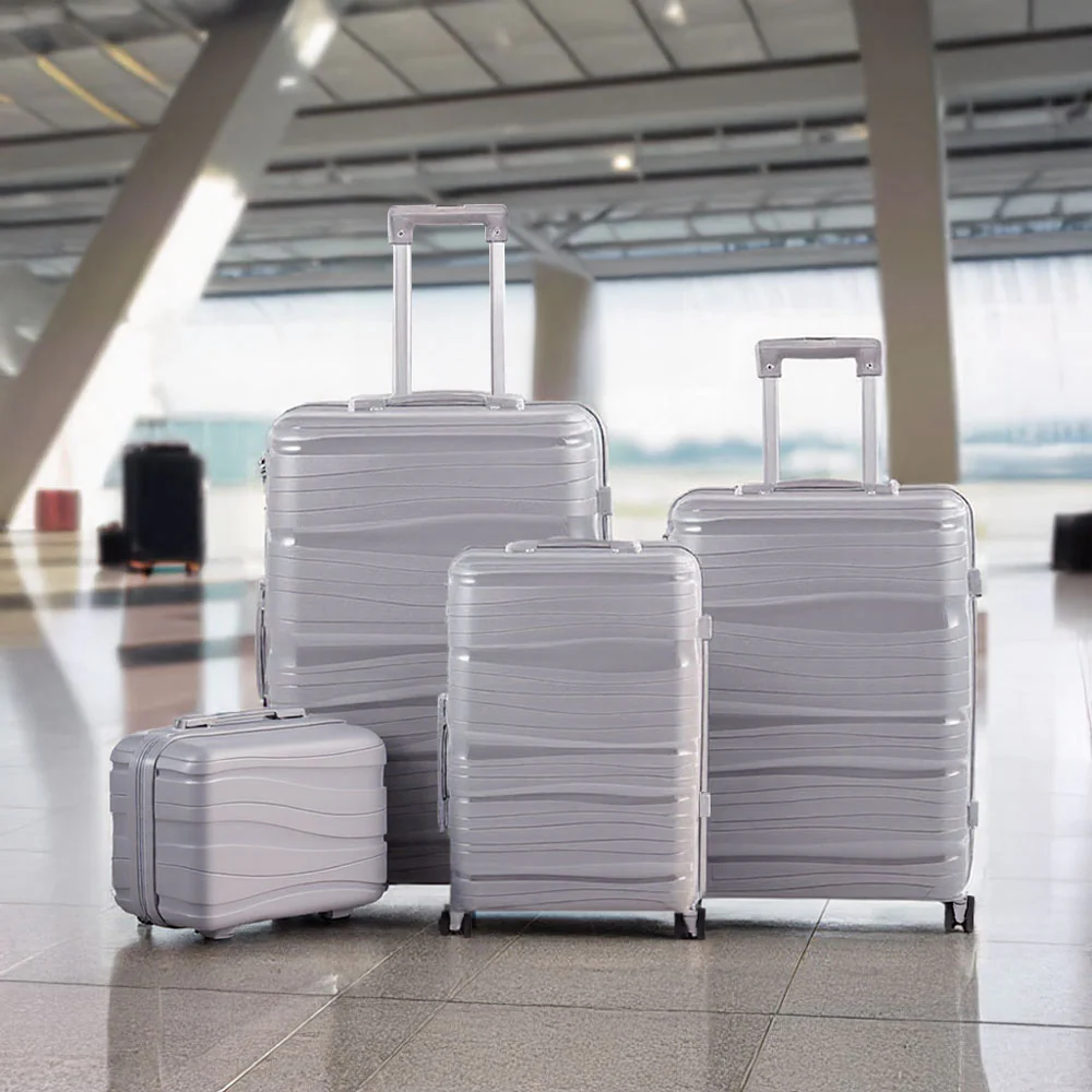 Livingandhome 4PCS Lockable Travel Suitcase Set - Image 2