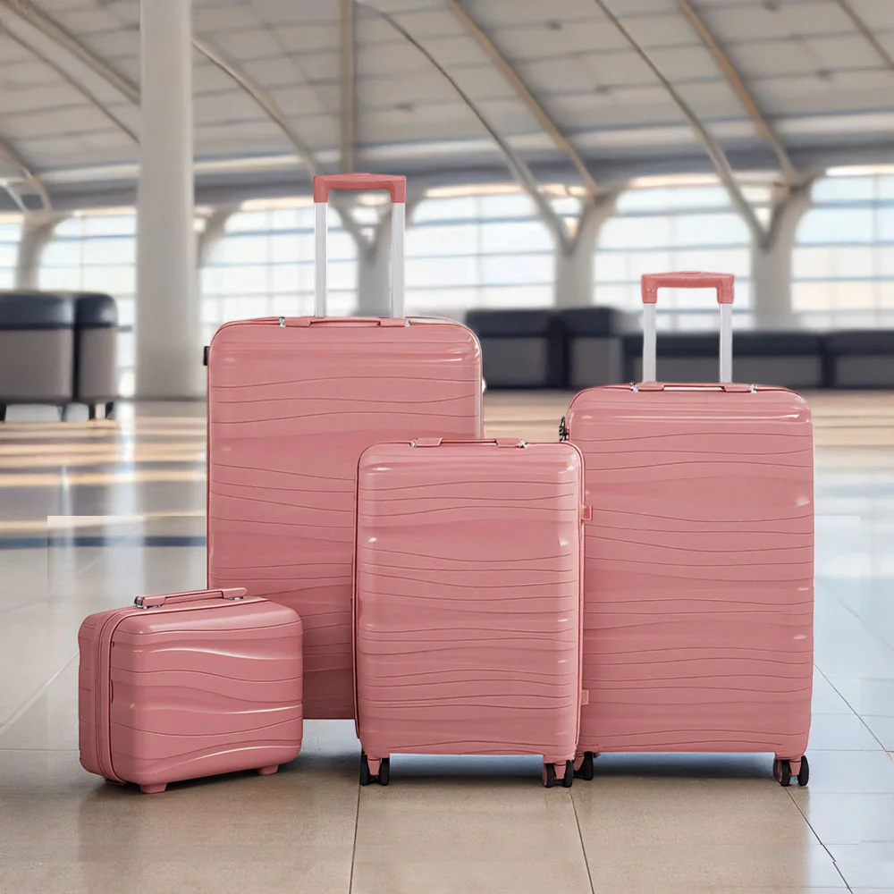 Livingandhome 4PCS Lockable Travel Suitcase Set - Image 2