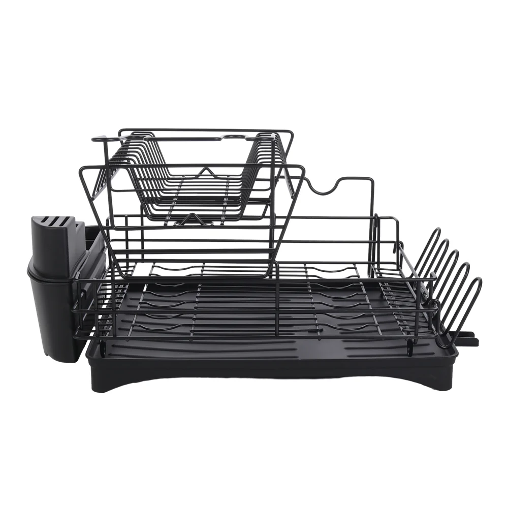 Livingandhome 4PCS Magnetic Fridge Storage Shelf with Hooks - Image 3
