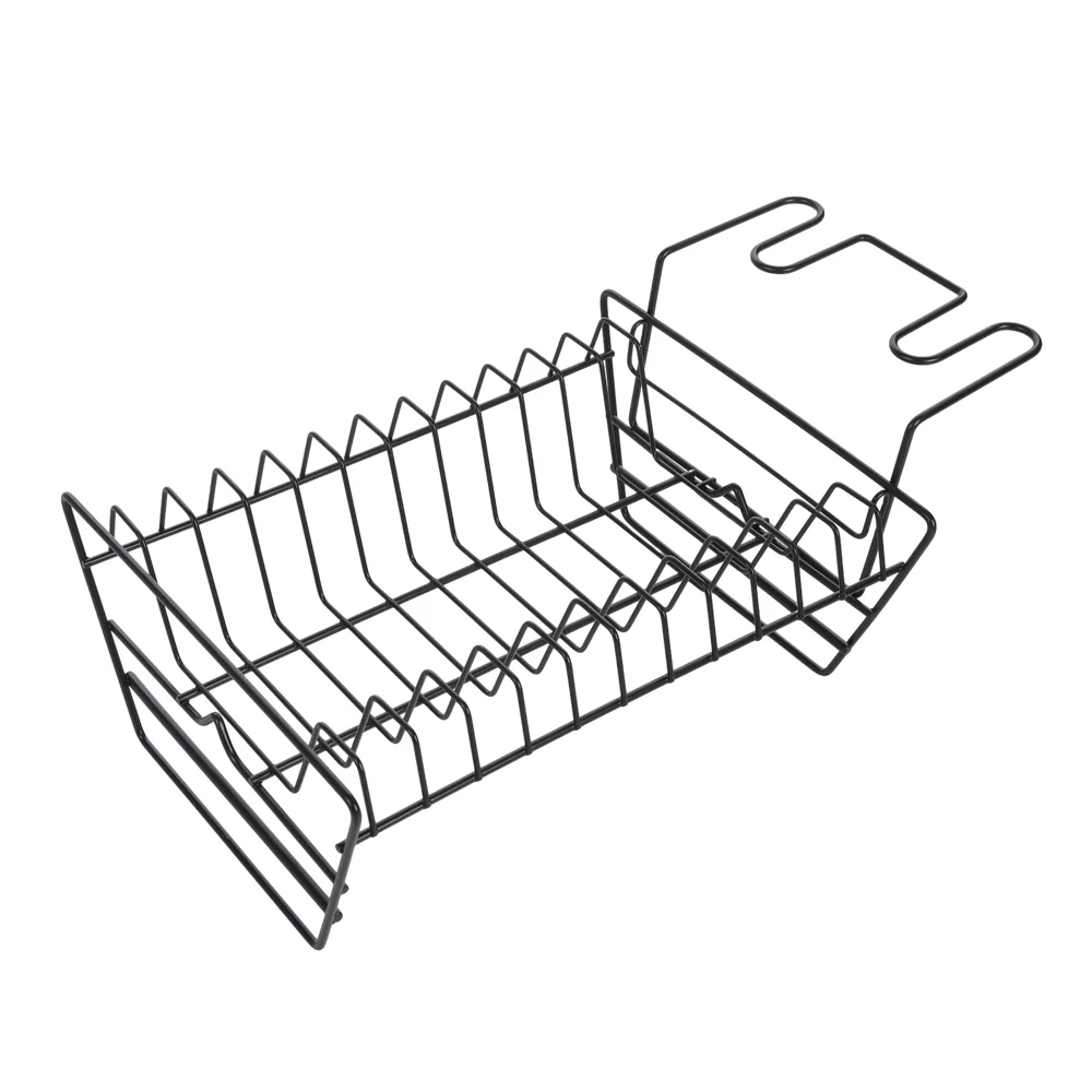 Livingandhome 4PCS Magnetic Fridge Storage Shelf with Hooks - Image 5