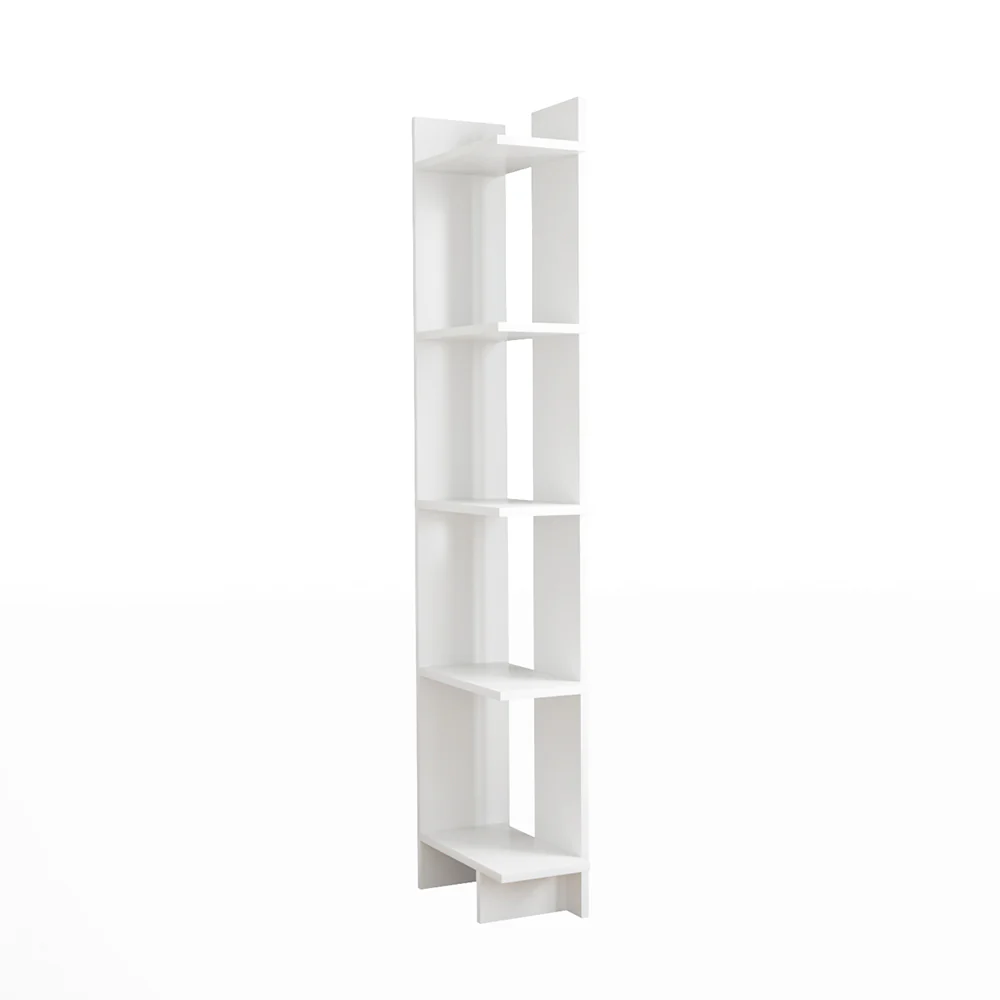 Livingandhome 5-Tier Corner Bookshelf Shelf Unit