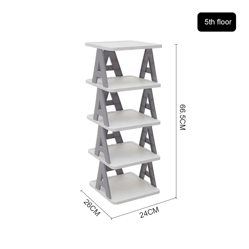 Livingandhome 5-Tier Corner Shoe Rack - Image 3