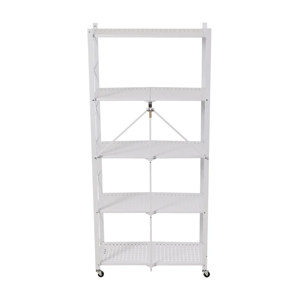 Livingandhome 5-Tier Freestanding Metal Storage Unit - Image 5