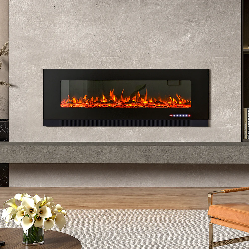 Livingandhome 50inch Wall Mounted Electric Fireplace - Image 3