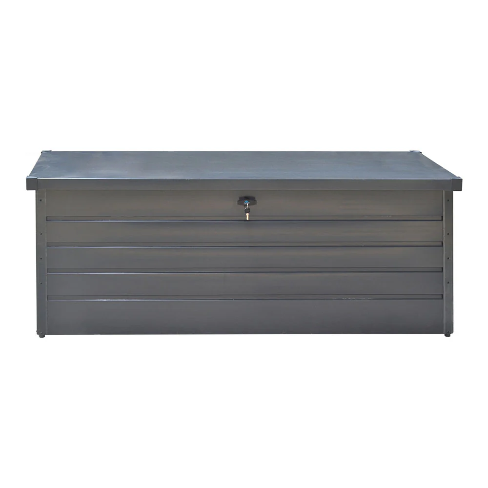 Livingandhome 600L Metal Outdoor Garden Storage Box Lockable - Image 4