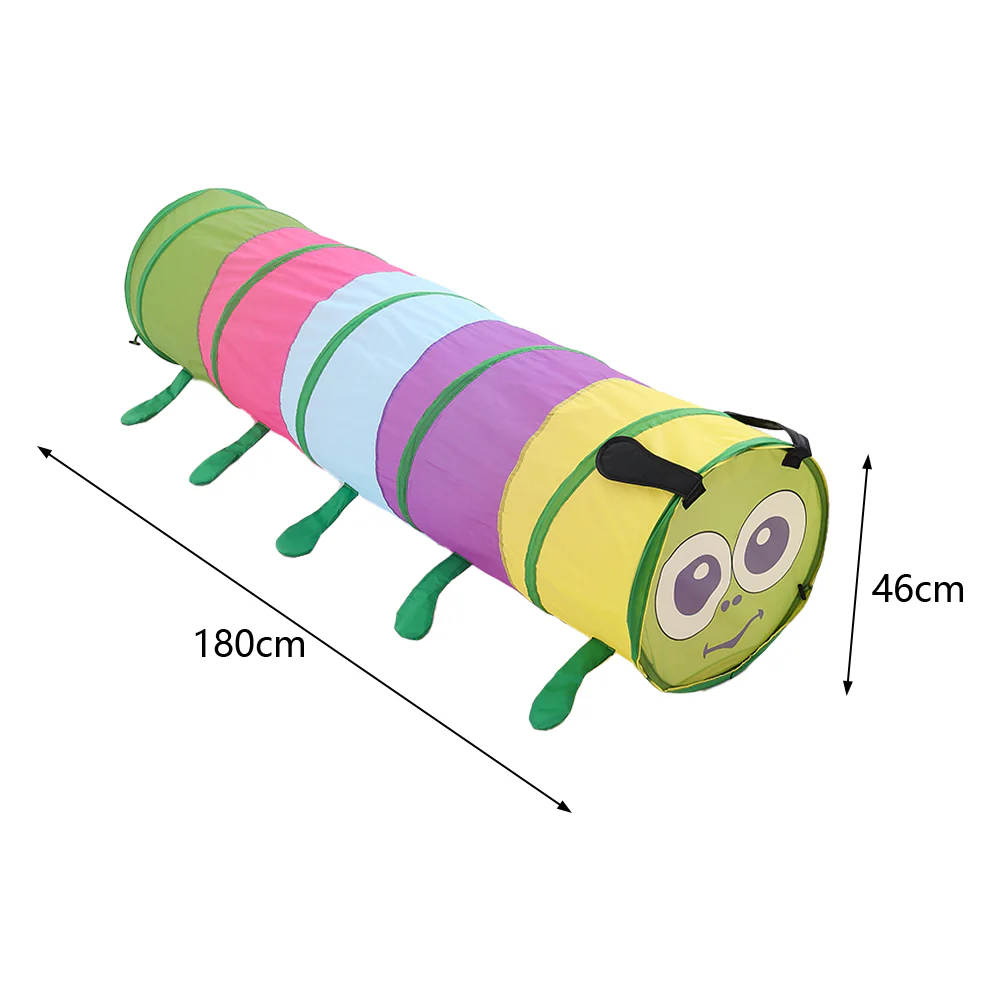 Livingandhome 6FT Caterpillar Crawl Play Tunnel Pop-up For Kids Multicoloured - Image 5