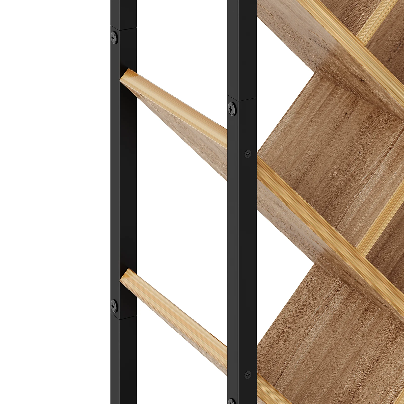 Livingandhome 9-Tier Floor Standing Tree Bookshelf Storage Rack - Image 6