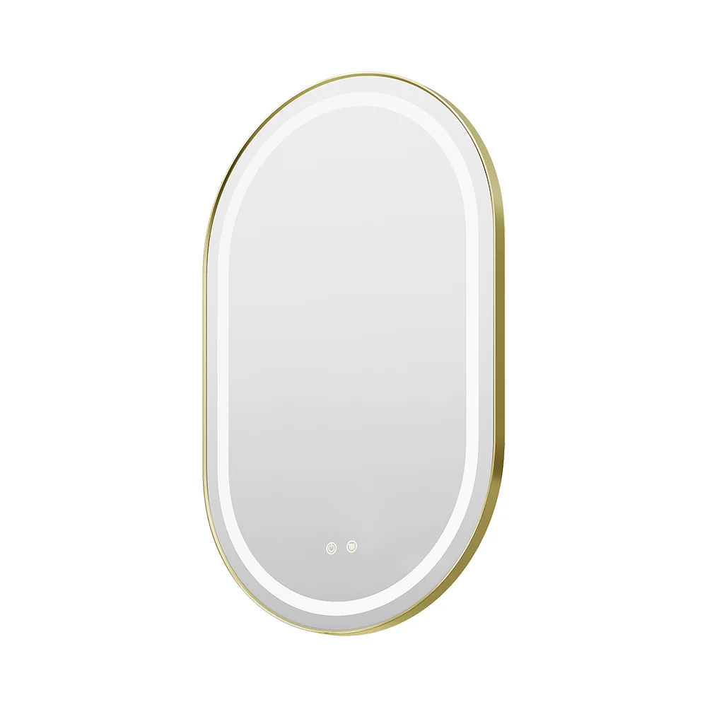 Livingandhome Anti-Fog Oval Wall Mounted LED Mirror - Image 3