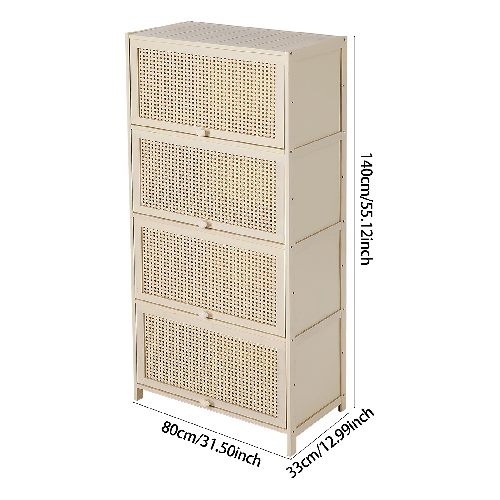 Livingandhome Bamboo Freestanding Sideboard - Image 7