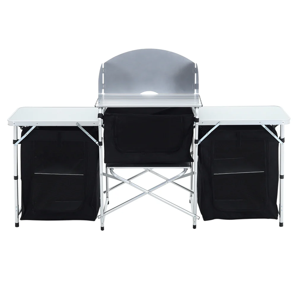 Livingandhome Camping Kitchen Stand Unit Storage Portable Outdoor - Image 7