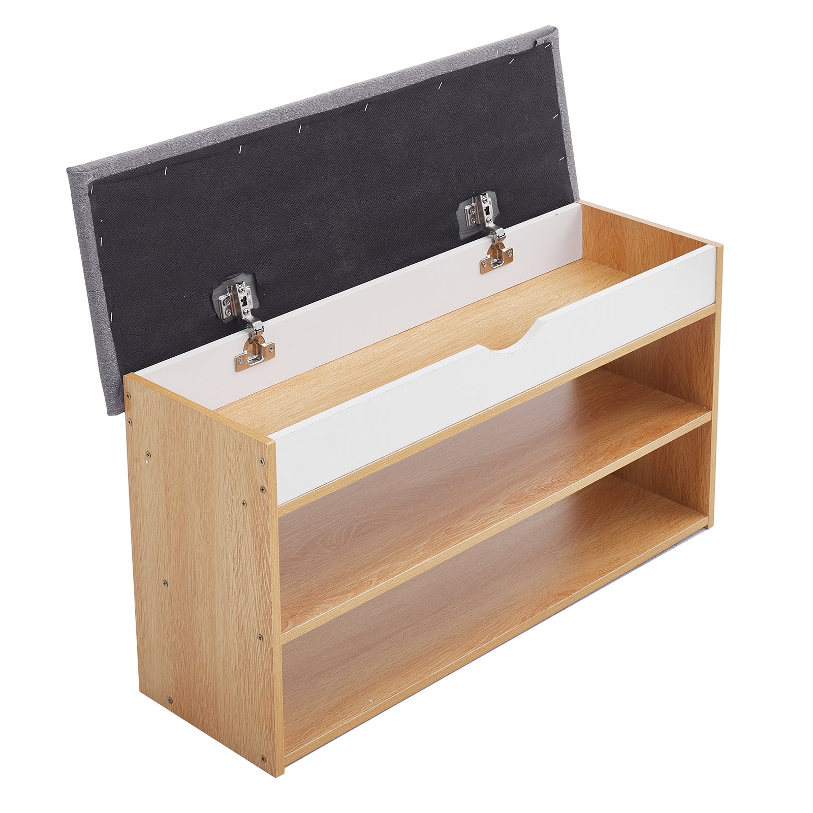 Livingandhome Compact 3-Tier Shoe Rack Bench - Image 4