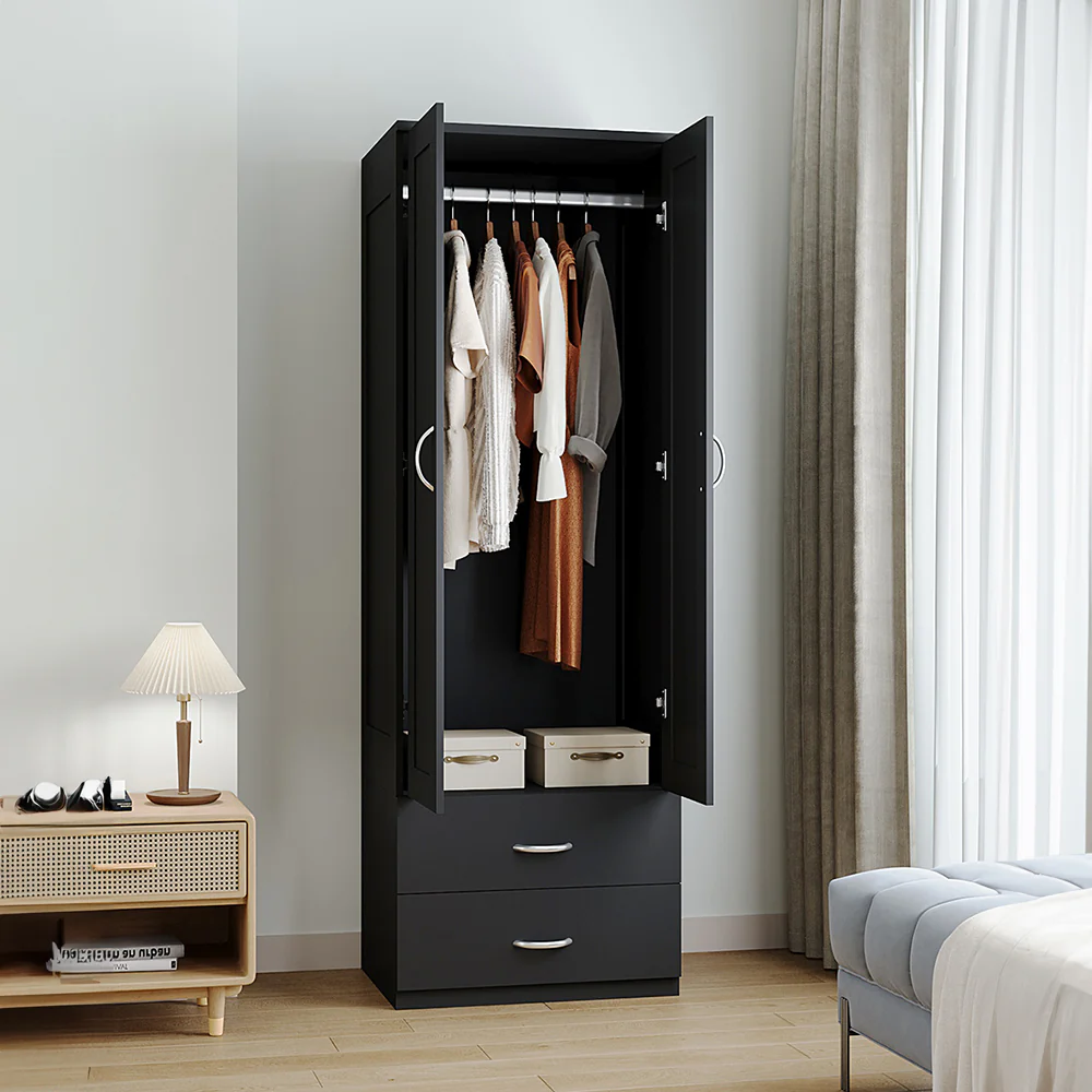 Livingandhome Compact Modern Wardrobe