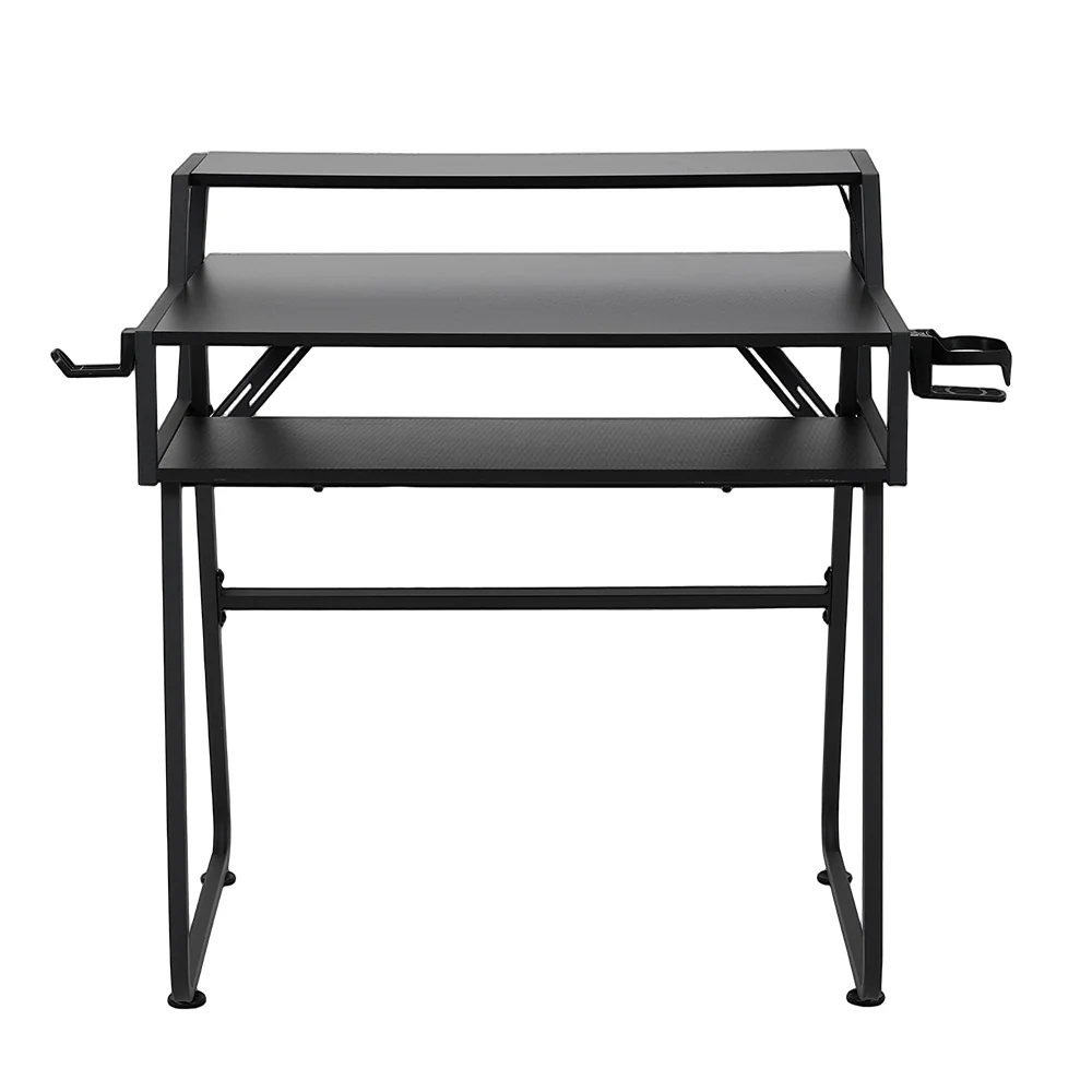 Livingandhome Computer Gaming Table with Headphone Hook - Image 2