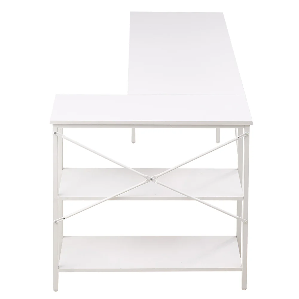 Livingandhome Corner L-Shaped Office Desk