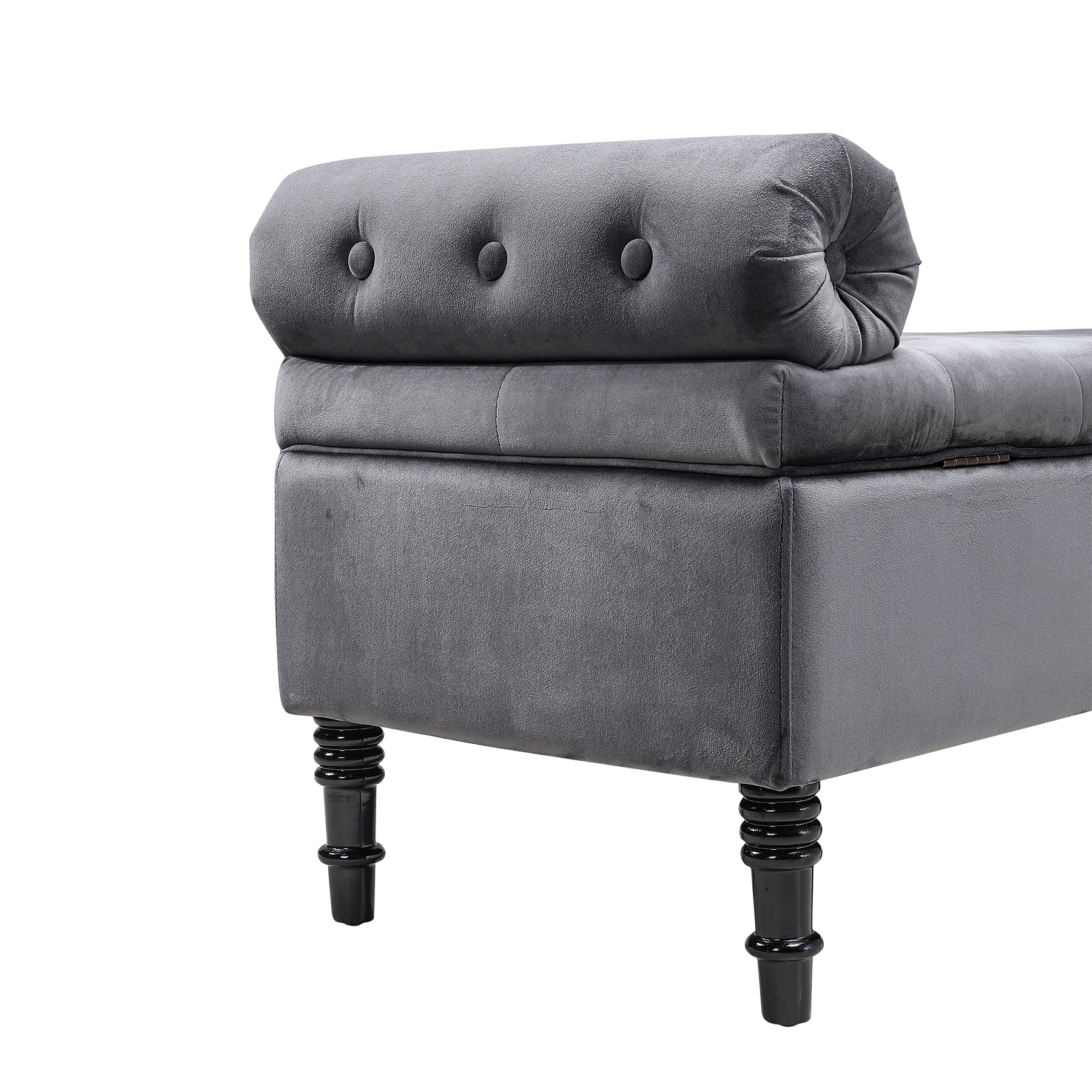 Livingandhome Flip Top Storage Bench With Side Arms - Image 15
