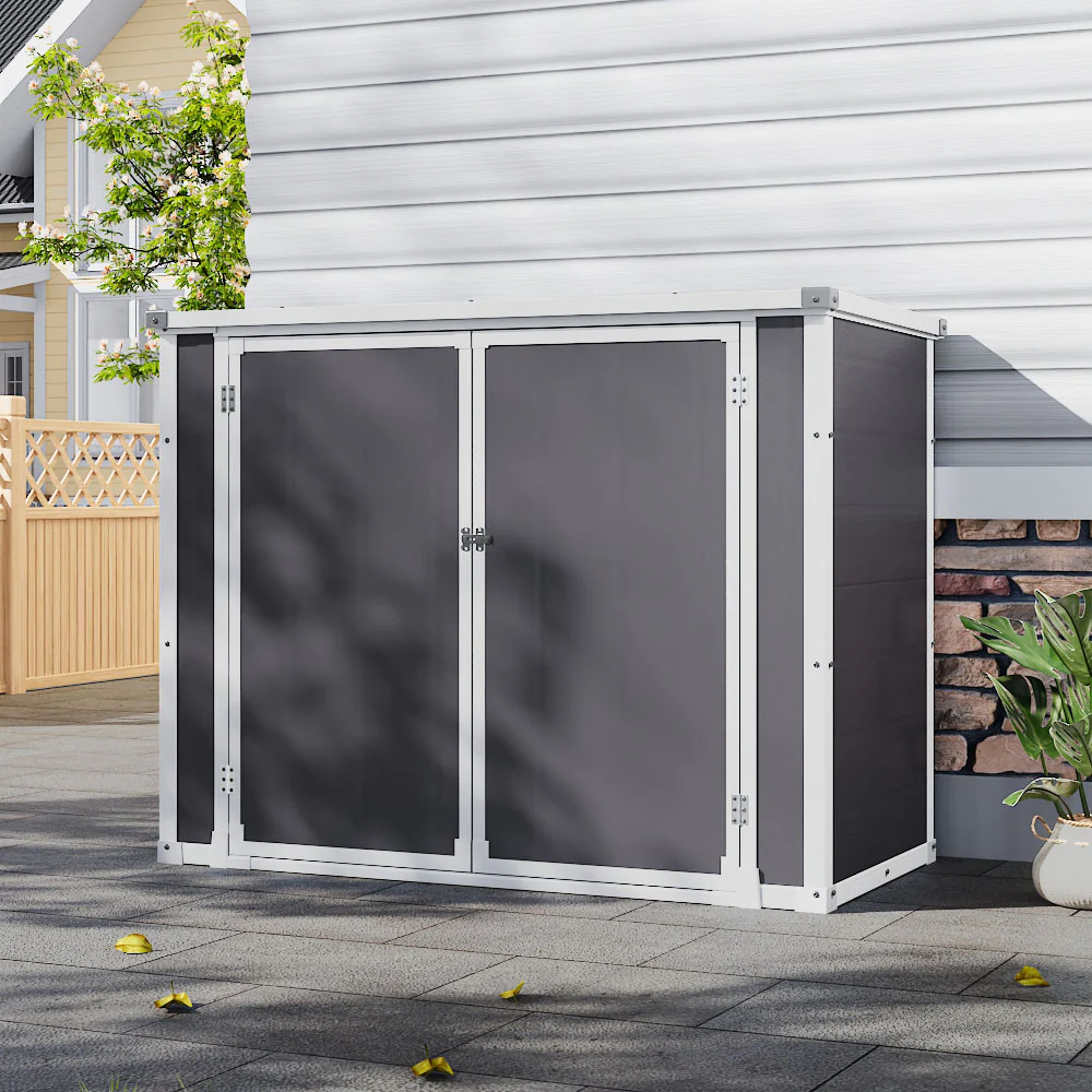 Livingandhome Garden Tool Bicycle Storage Shed 4ftx2ft