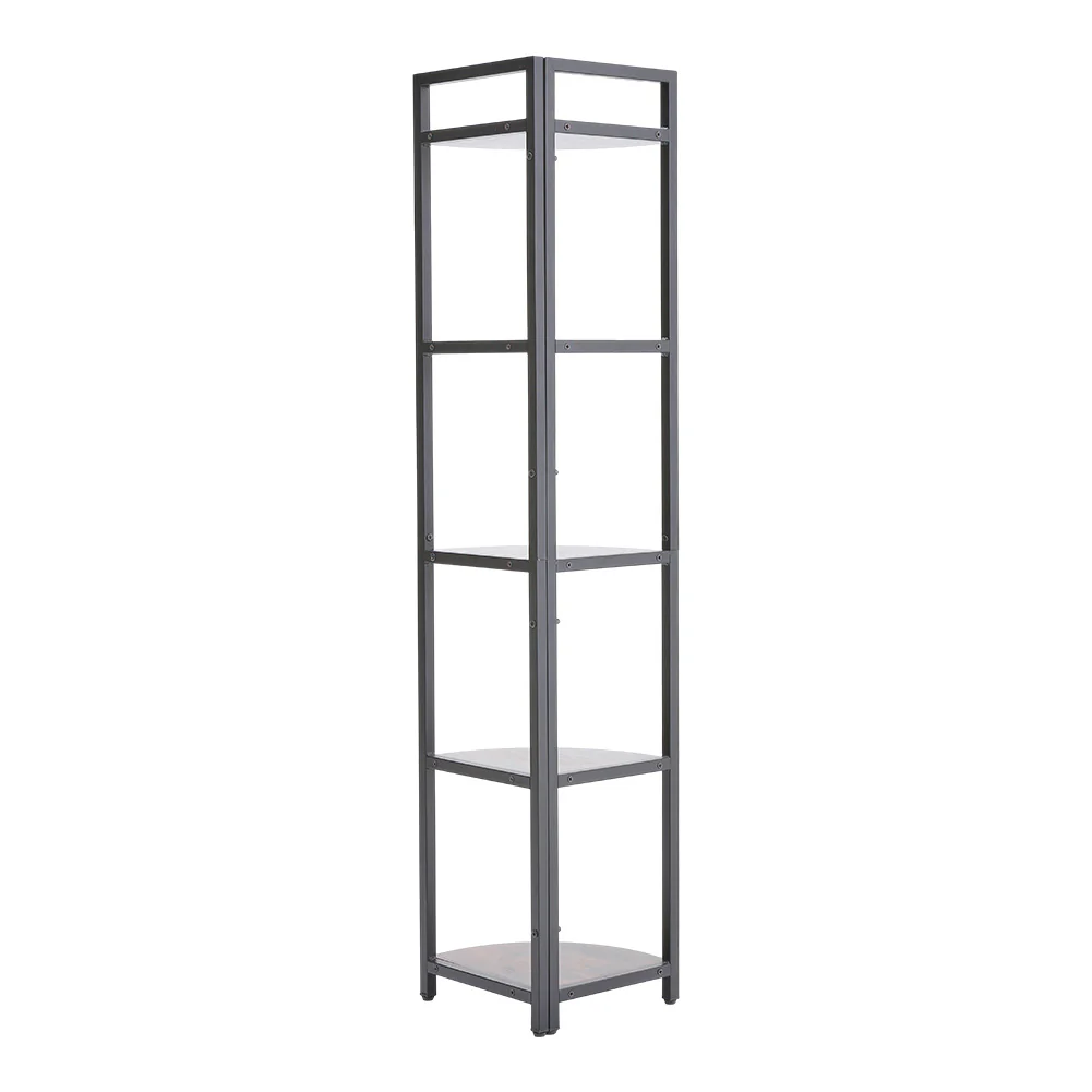 Livingandhome Industrial Style 5-Tier Corner Storage Rack - Image 5