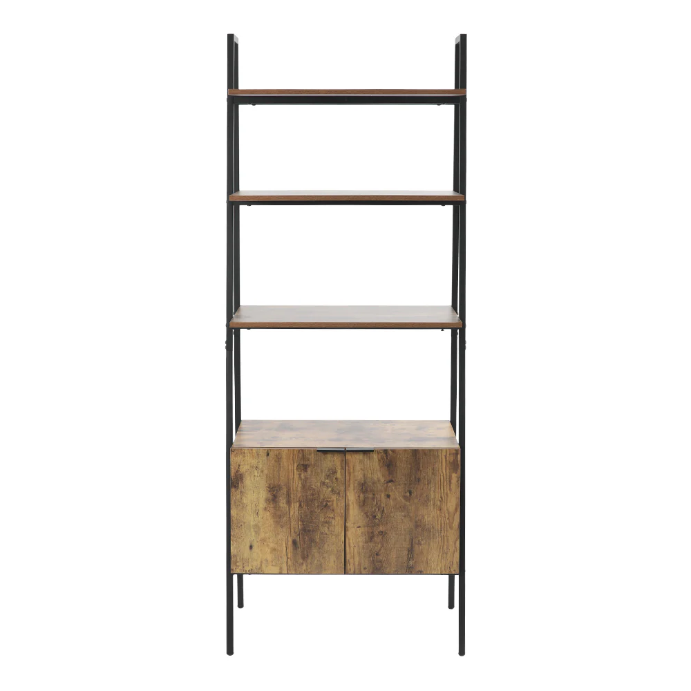 Livingandhome Industrial Style Wooden Bookshelf - Image 3