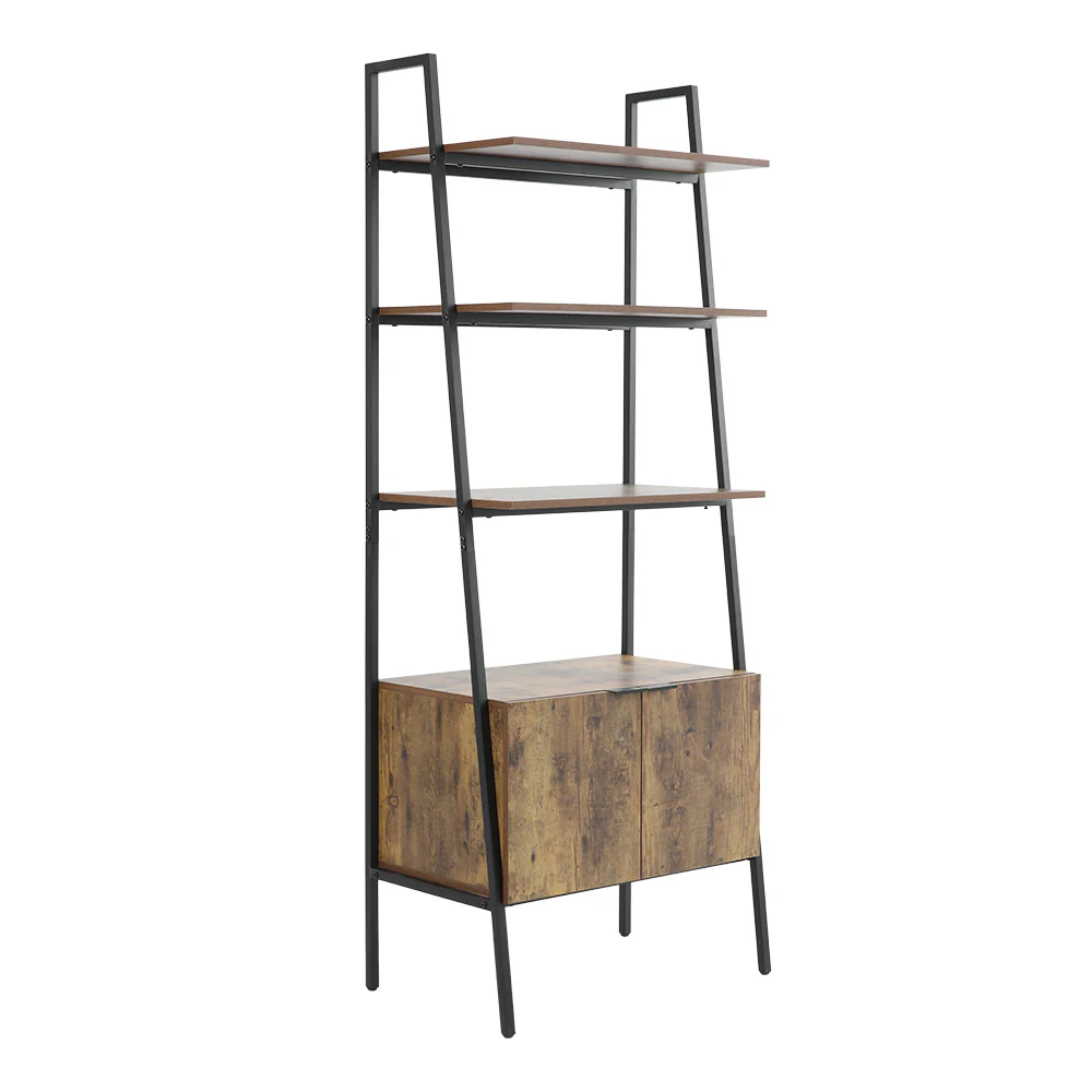 Livingandhome Industrial Style Wooden Bookshelf - Image 4
