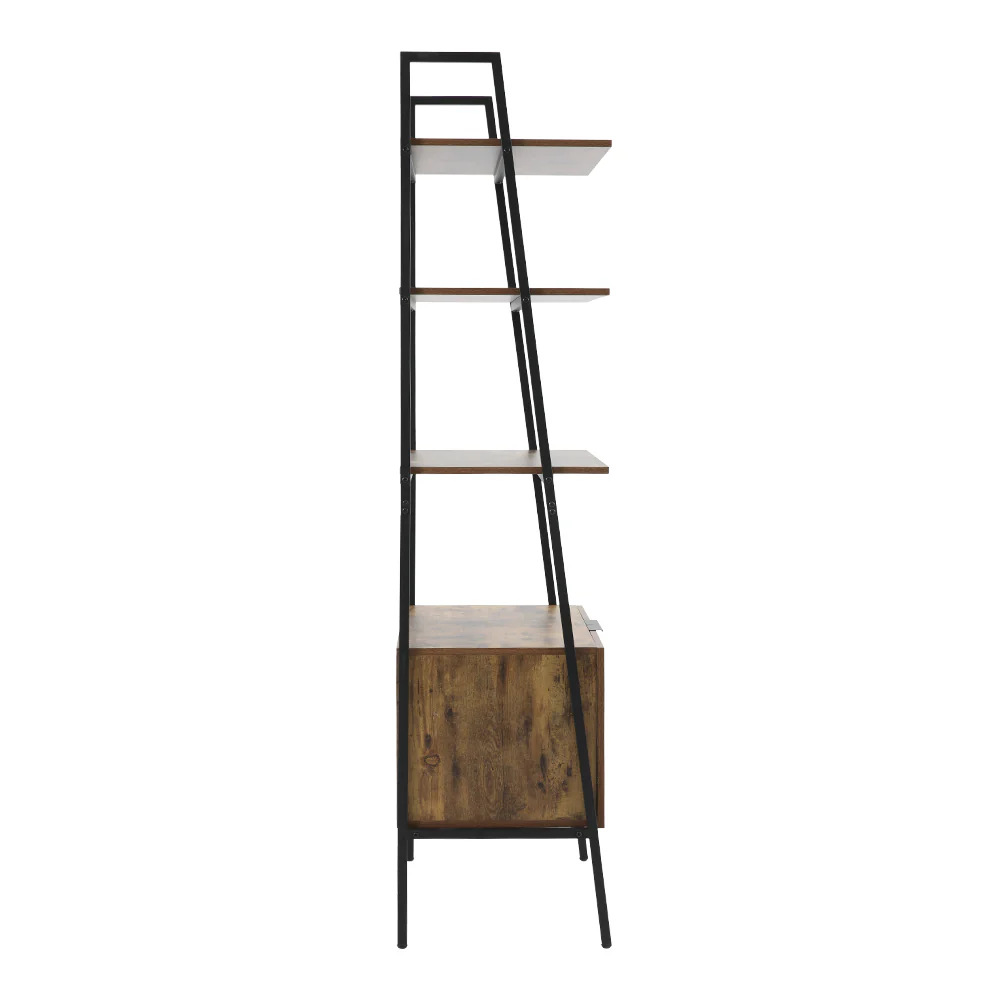 Livingandhome Industrial Style Wooden Bookshelf - Image 5