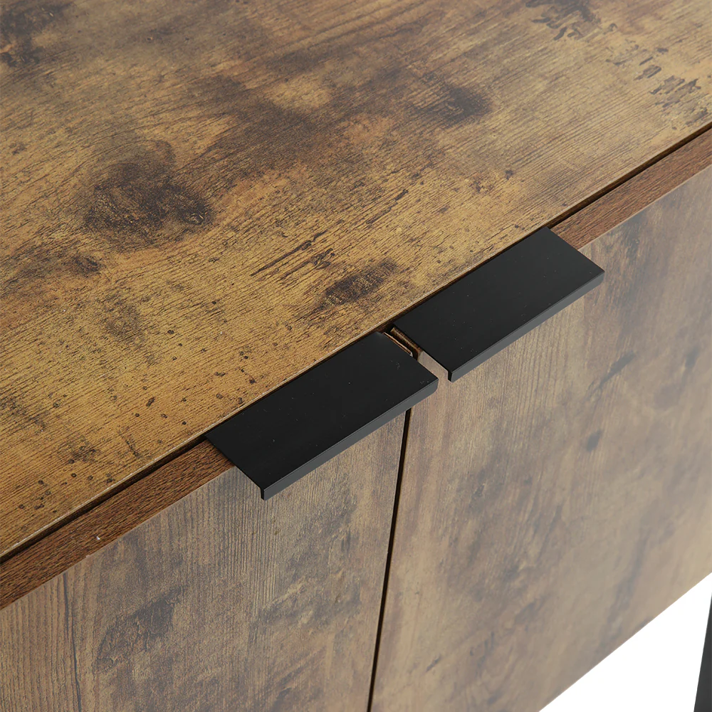 Livingandhome Industrial Style Wooden Bookshelf - Image 6