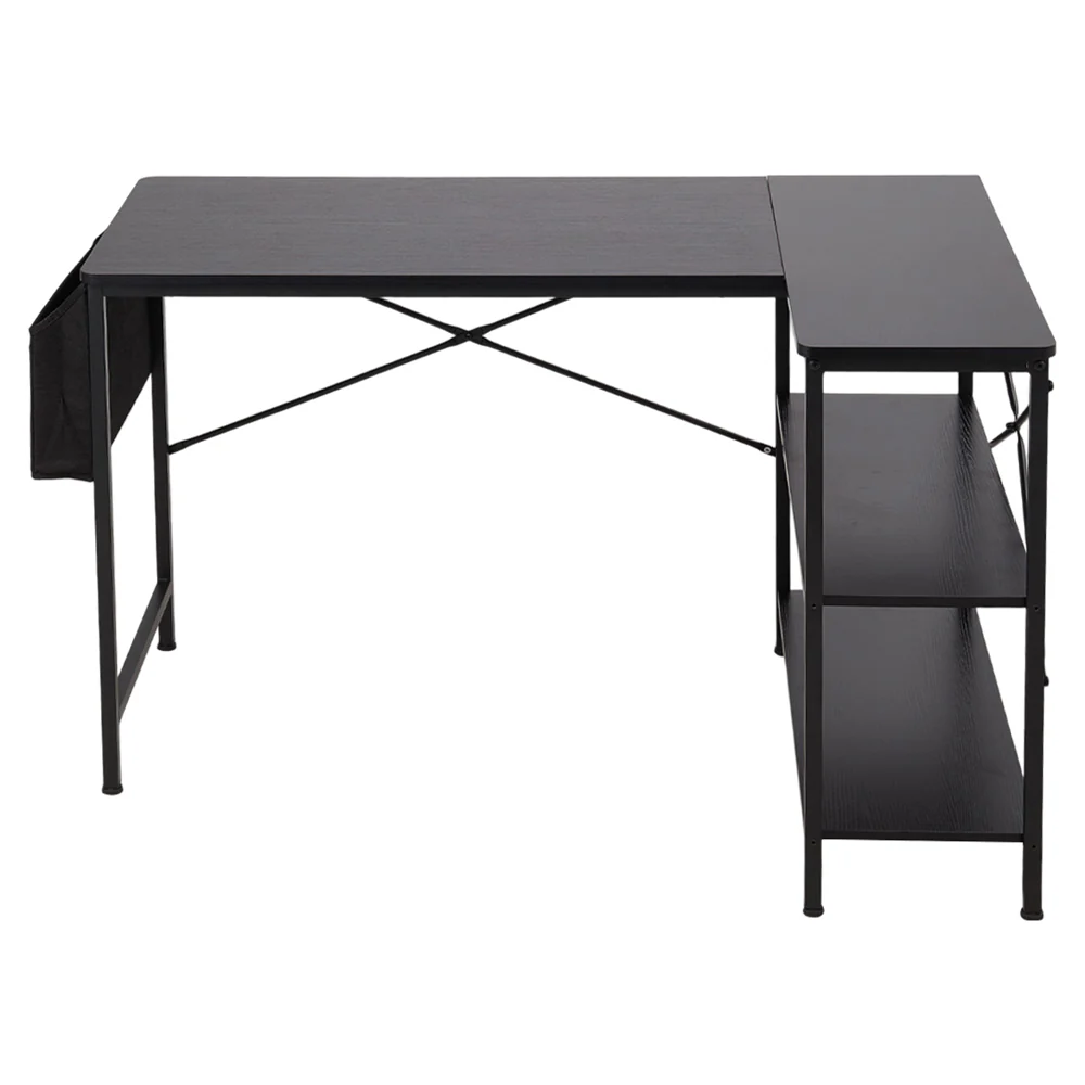 Livingandhome L-Shaped Office Desk with Storage - Image 4
