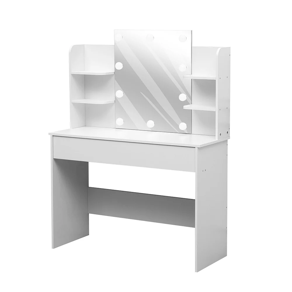 Livingandhome Lighted Dressing Table with Shelves - Image 3