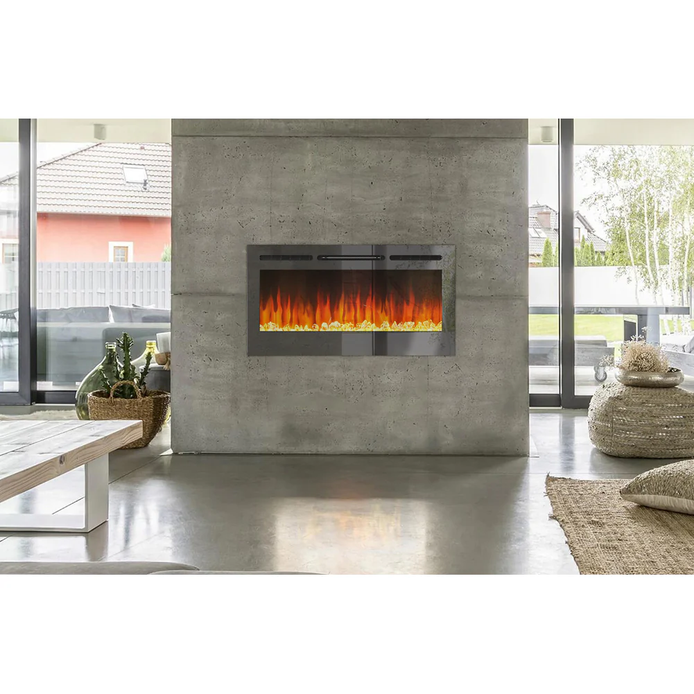 Livingandhome Linear Electric Fireplace Recessed - Image 4